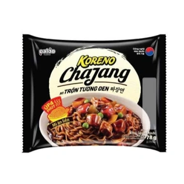 Compo 5 gói mì trộn tương đen Chajang 74g - vị cay và không cay, giá ưu đãi 46.800đ