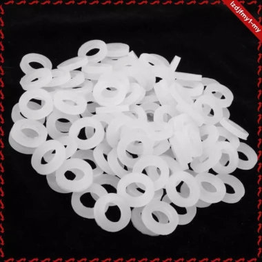 Con dấu phẳng cao su trắng Silicone vòi hoa sen Gasket Seal 100 chiếc - 124.300đ