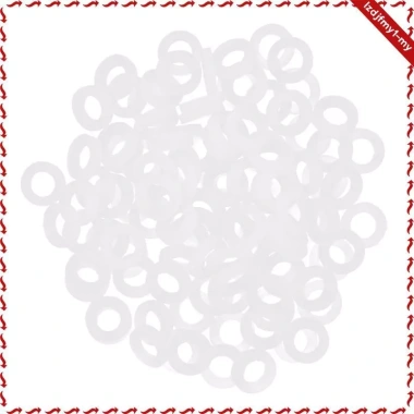 Con dấu phẳng cao su trắng Silicone vòi hoa sen Gasket Seal 100 chiếc - 124.300đ