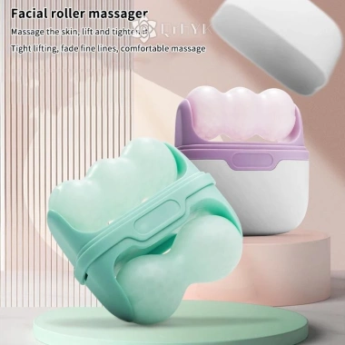 Con lăn băng hai đầu QrhYK - Massage mặt, túi mắt, giảm đau nửa đầu, làm mát da, chỉ 56.737₫ 2