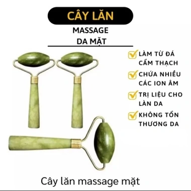 Con Lăn Massage Mặt Đá Tự Nhiên - Trẻ Hoá Da, Giảm Nếp Nhăn, Giá Ưu Đãi 29.000₫