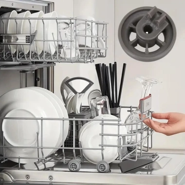 Con lăn máy rửa chén NLINNI - Bánh xe bát đĩa màu xám bền bỉ, phụ kiện thay thế cho Bosch Siemens Neff Beko, giá 42.900₫ 4