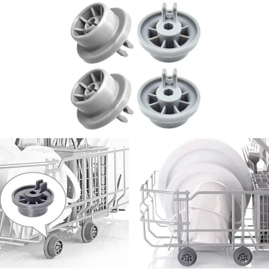 Con lăn máy rửa chén NLINNI - Bánh xe bát đĩa màu xám bền bỉ, phụ kiện thay thế cho Bosch Siemens Neff Beko, giá 42.900₫ 6