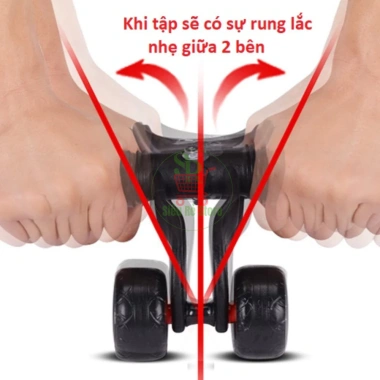Con lăn tập bụng 2 4 bánh Siêu Rẻ tặng thảm lót giảm mỡ tại nhà giá 135.200đ