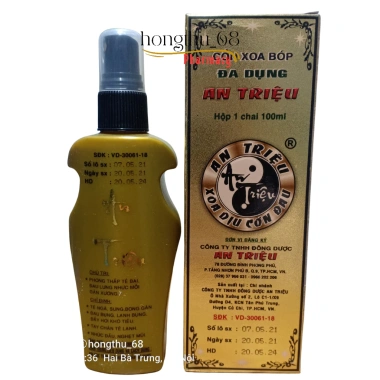 Cồn xoa bóp đa dụng An Triệu 100ml - Khử trùng, giảm đau, giá chỉ 63.000 VND