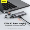Cổng chuyển đổi Baseus Type C 8-IN-1 4K, 3 USB3.0, SD, TF, RJ45, PD - Giá 930.000₫ 3