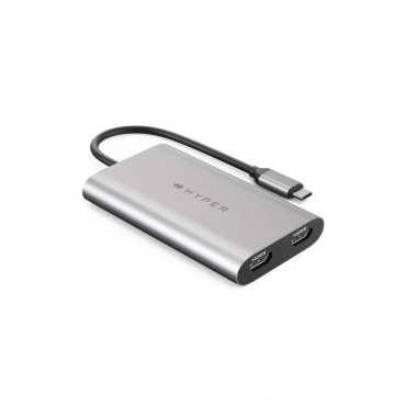 Cổng chuyển đổi HYPERDRIVE 4K HDMI 2 màn hình USB-C HUB cho Macbook Laptop PC - Giá ưu đãi 2.392.000 VND