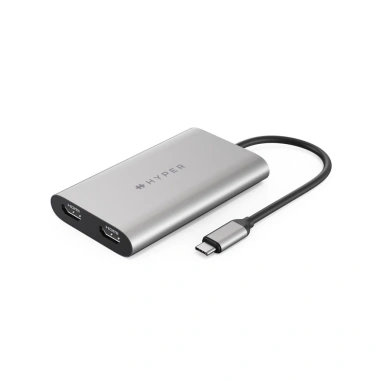 Cổng chuyển đổi HYPERDRIVE 4K HDMI 2 màn hình USB-C HUB cho Macbook Laptop PC - Giá ưu đãi 2.392.000 VND