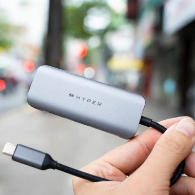 Cổng chuyển đổi HyperDriver Hub USB-C to HDMI 4K 60Hz 4in1 - Giá 1.550.000 VND