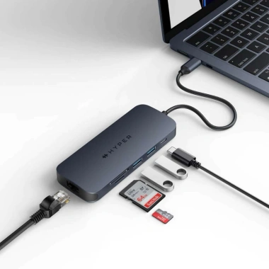 Cổng chuyển HUB HyperDrive Next HD4.004GL 8-in-1 USB-C PD 3.1 140W - Hàng chính hãng, giảm giá 2.18 triệu