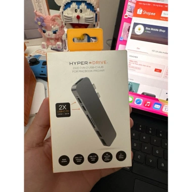 Cổng chuyển HyperDrive Duo 7-in-2 USB-C Hub Pro/Air GN28B - 7 cổng đa năng, tốc độ cao, giảm giá 20% chỉ 990.000₫