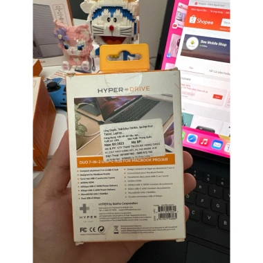 Cổng chuyển HyperDrive Duo 7-in-2 USB-C Hub Pro/Air GN28B - 7 cổng đa năng, tốc độ cao, giảm giá 20% chỉ 990.000₫