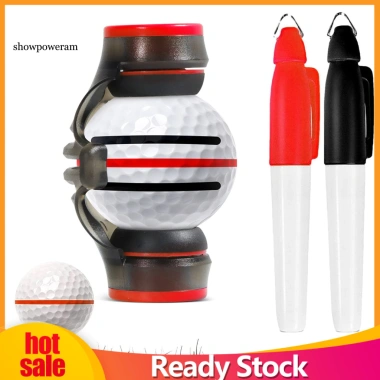 Công cụ căn chỉnh SPM + bộ bút đánh dấu bóng golf - Đánh dấu chính xác, nhẹ, di động