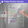 Công cụ lập kế hoạch hàng tuần Acrylic UTENEW tái sử dụng 8 dấu hiệu tháo rời bảng ghi chú nhà bếp giá 120.560 VND