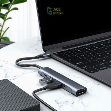 Cổng Hub Type-C đa năng 5 in 1 HDMI K561, Jack 3.5mm, USB 3.0, sạc PD 60W - công nghệ nhanh, tương thích mọi laptop - Giá ưu đãi 450.000₫ 3 Cổng Hub Type-C đa năng 5 in 1 HDMI K561, Jack 3.5mm, USB 3.0, sạc PD 60W - công nghệ nhanh, tương thích mọi laptop - Giá ưu đãi 450.000₫ 3