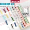 Còng nhựa cứng 5 lỗ nhiều màu – Phụ kiện sổ planner bullet journal DECORME, chỉ 16.900₫