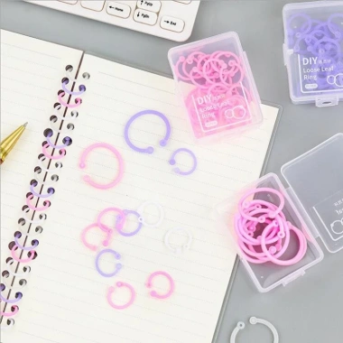 Còng nhựa cứng 5 lỗ nhiều màu – Phụ kiện sổ planner bullet journal DECORME, chỉ 16.900₫ 8