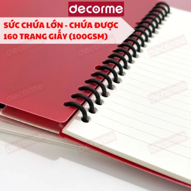 Còng nhựa mềm 5 mắt Decorme - Phụ kiện sổ planner, bullet journal, giảm giá 19.900đ 6