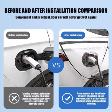 Cổng sạc EV vỏ mưa chống nước, bụi, tuyết - cắm pomervn, giá ưu đãi 58.300đ 3
