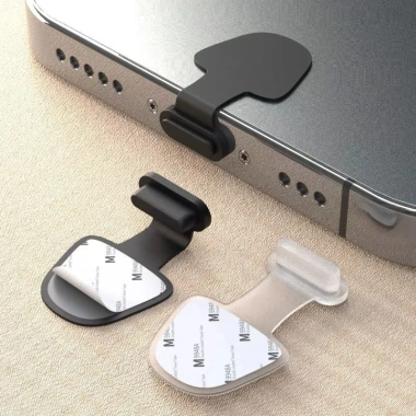 Cổng sạc USB-C chống bụi silicon cho iPhone 14-17 Pro Max, bảo vệ cắm Type-C