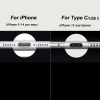 Cổng sạc USB-C chống bụi silicon cho iPhone 14-17 Pro Max, bảo vệ cắm Type-C 8