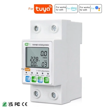 Công tắc bảo vệ Tuya đặt lại thông minh AC80-300V - Giảm giá 454.545 VND 3