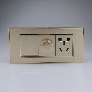 Công tắc điều chỉnh tốc độ quạt trần 300W Loại 118 che giấu bảng vàng vô cấp AQRS Giá ưu đãi 153.857 VND