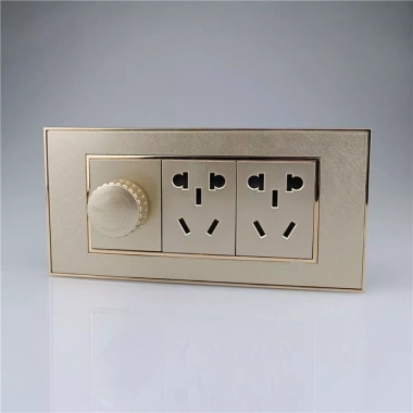 Công tắc điều chỉnh tốc độ quạt trần 300W Loại 118 che giấu bảng vàng vô cấp AQRS Giá ưu đãi 153.857 VND
