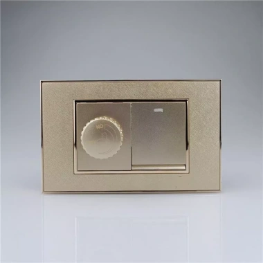 Công tắc điều chỉnh tốc độ quạt trần 300W Loại 118 che giấu bảng vàng vô cấp AQRS Giá ưu đãi 153.857 VND