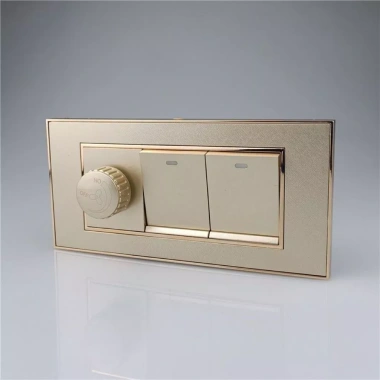 Công tắc điều chỉnh tốc độ quạt trần 300W Loại 118 che giấu bảng vàng vô cấp AQRS Giá ưu đãi 153.857 VND