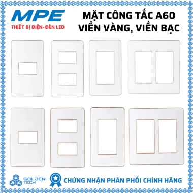 Công tắc MPE đa mặt 1-6, viền vàng bạc - Giá chỉ 29.000đ, giảm từ 36.830đ Công tắc MPE đa mặt 1-6, viền vàng bạc - Giá chỉ 29.000đ, giảm từ 36.830đ