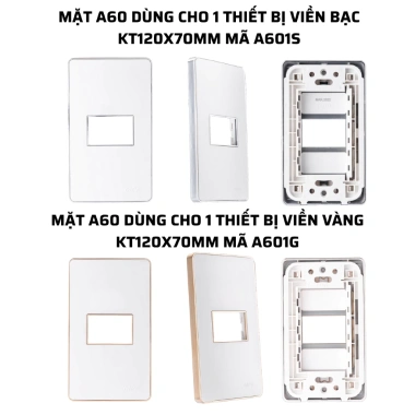 Công tắc MPE đa mặt 1-6, viền vàng bạc - Giá chỉ 29.000đ, giảm từ 36.830đ