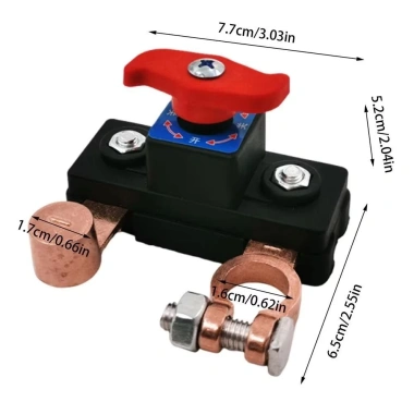 Công tắc ngắt kết nối pin ô tô NLINNI 12V/24V kim loại bền, bảo vệ rò rỉ cho RV, ATV, ô tô, thuyền - Giá chỉ 106.700 VND 3