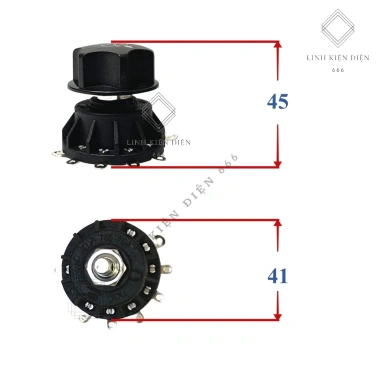 Công tắc quạt công nghiệp 6 cấp 250VAC 3A chất lượng cao - Giá chỉ 58.500₫
