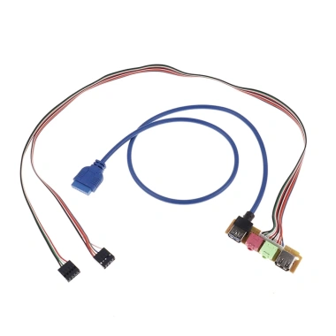 Cổng USB 2.0 và 3.0 cho PC, vỏ máy tính, bảng điều khiển âm thanh, cáp 70cm 2 Cổng USB 2.0 và 3.0 cho PC, vỏ máy tính, bảng điều khiển âm thanh, cáp 70cm 2