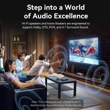 Cổng vuông sợi quang Vention sang cáp quang 3,5mm Dolby DTS PCM - 93.500 VND