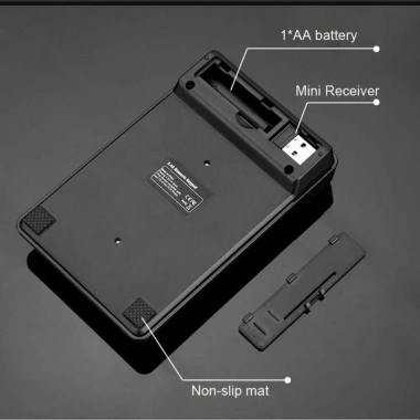 Conopery Bàn phím không dây 2.4GHz Mini 19 phím Bluetooth cho máy tính xách tay 6