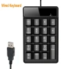 Conopery Bàn phím không dây 2.4GHz Mini 19 phím Bluetooth cho máy tính xách tay 10