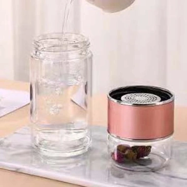 COOLCELLS Chai Trà 500ml Thủy Tinh Trong Suốt - Thép 304 Chống Ăn Mòn Tay Cầm Di Động