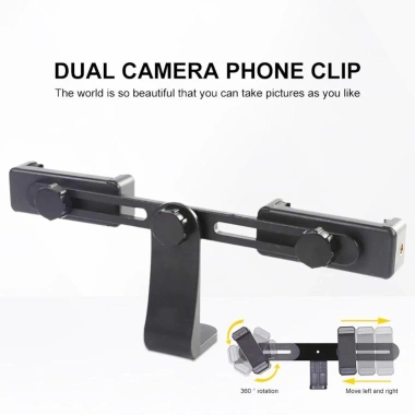 Coolcells Chân Máy Kẹp Đôi Điều Chỉnh Vít 1/4 – Đỡ Phone, Stream Selfie, 71.170₫ 5