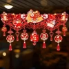 Coolcells Đồ trang trí may mắn Trung Quốc - Cờ rèm nỉ Handmade Ngựa Năm Tết cửa năm mới 4
