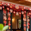 Coolcells Đồ trang trí may mắn Trung Quốc - Cờ rèm nỉ Handmade Ngựa Năm Tết cửa năm mới 5