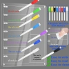 COOLCELLS Lịch hàng tuần tủ lạnh tái sử dụng 3/8 bút acrylic - công cụ lập kế hoạch đa năng nhà bếp 4