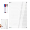 COOLCELLS Lịch hàng tuần tủ lạnh tái sử dụng 3/8 bút acrylic - công cụ lập kế hoạch đa năng nhà bếp 6