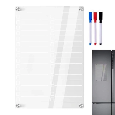 COOLCELLS Lịch hàng tuần tủ lạnh tái sử dụng 3/8 bút acrylic - công cụ lập kế hoạch đa năng nhà bếp