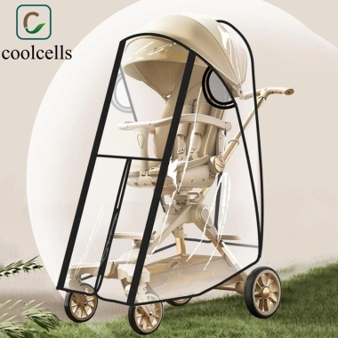 COOLCELLS Mưa Che Xe Đẩy Em Bé Trong Suốt Chống Gió, Chống Nước - Bảo Vệ Trẻ Em, Giá Ưu Đãi 142.452₫