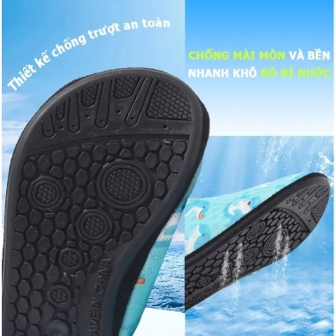 COOLLOOG Giày Barefoot Trẻ Em Cao Su Nhẹ, Bám Cao, Thích Bơi Biển, 104.500₫