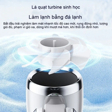 Coolsen Quạt mini 3.600mAh gió mạnh 100 cấp làm mát chip lạnh sạc tiện lợi cầm tay - Giá 525.000 5