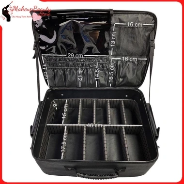 Cốp Đựng Đồ Makeup Phủ Vải Size 47cm - Vali Kéo Chống Nước Đa Năng Giá Ưu Đãi 223k