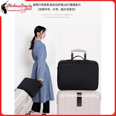 Cốp Đựng Đồ Makeup và Nail MS 388 Size Lớn Đeo Chéo 2 Vai Phân Ngăn Tiện Lợi
